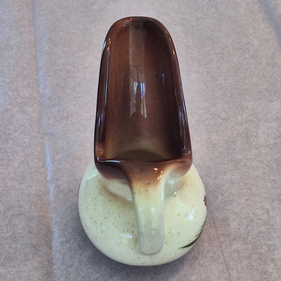 Vintage ROMCO Rocky Mountain Pottery Pinecone Glazed Creamer Colorado Brown - Picture 7 of 16